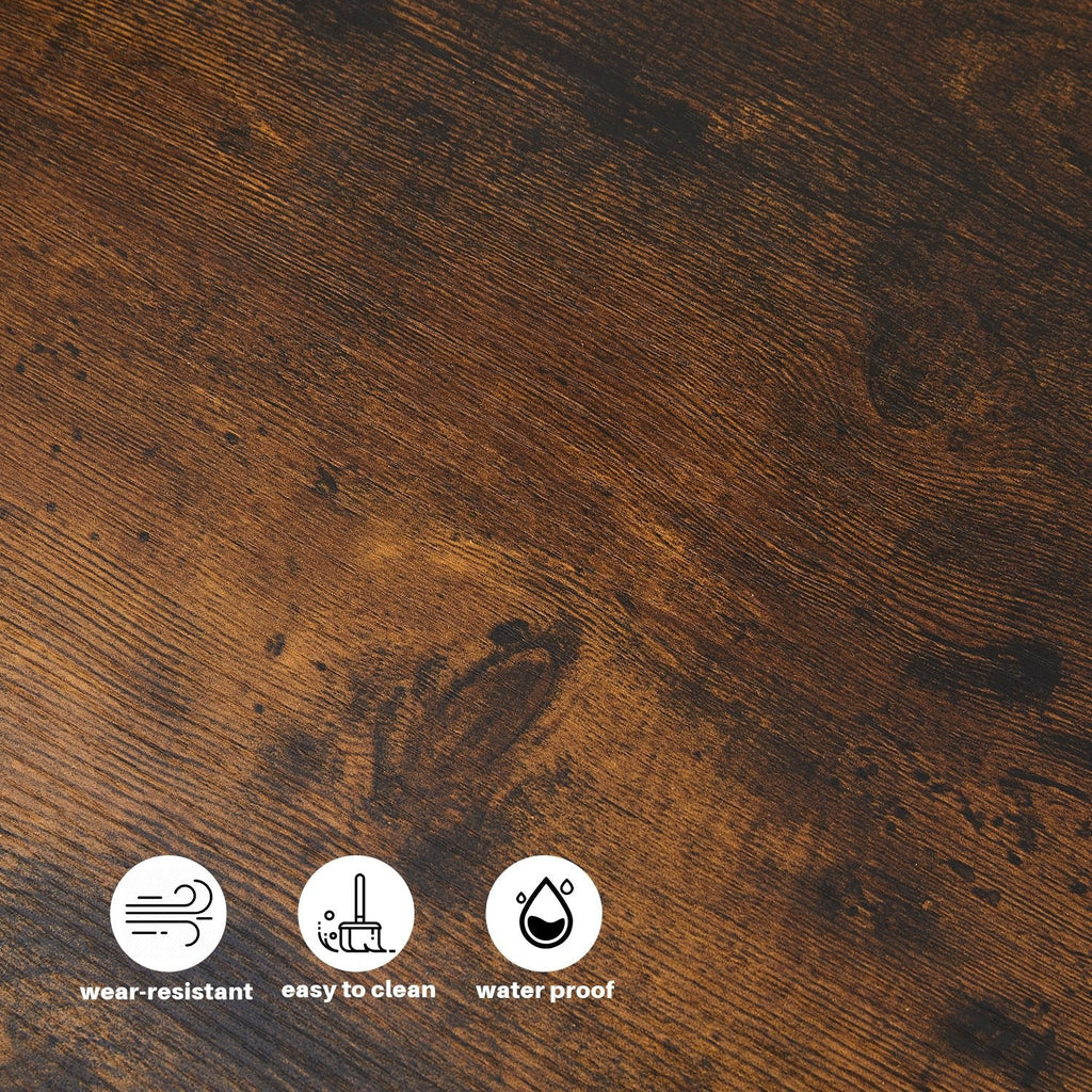 Eyve Industrial Wood Living room Side Table [Charging Station]-3