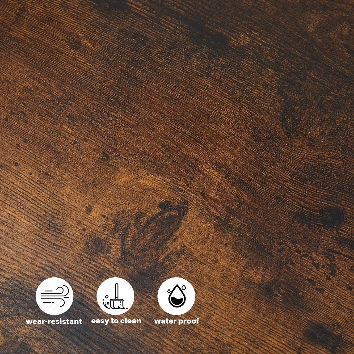 Eyve Industrial Wood Living room Side Table [Charging Station]-3