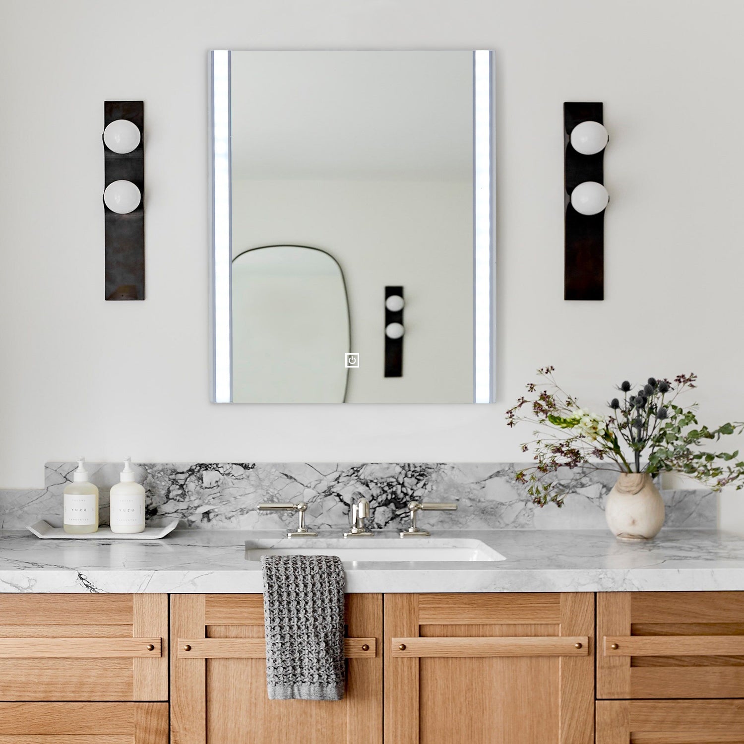 Fiora Led Light Streamline Frameless Bathroom Mirror-6
