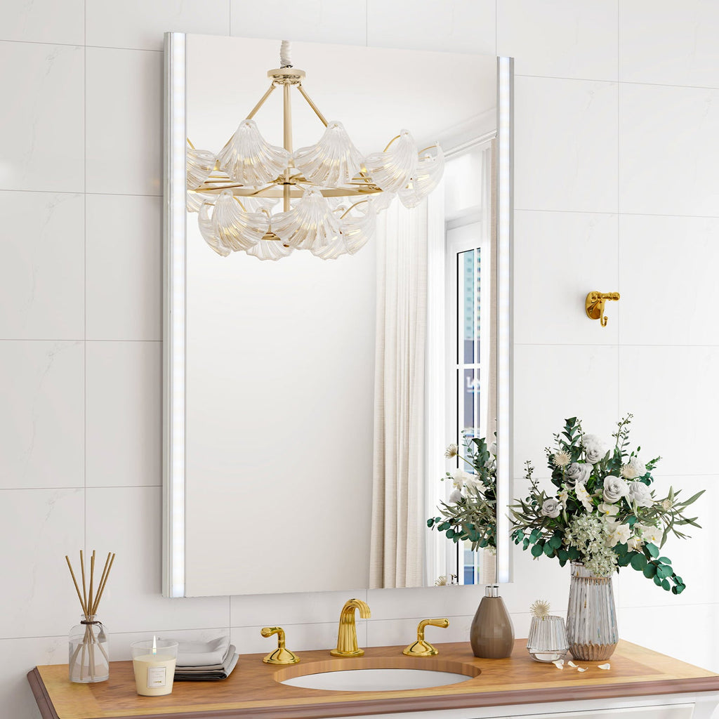 Fiora Led Light Streamline Frameless Bathroom Mirror-1