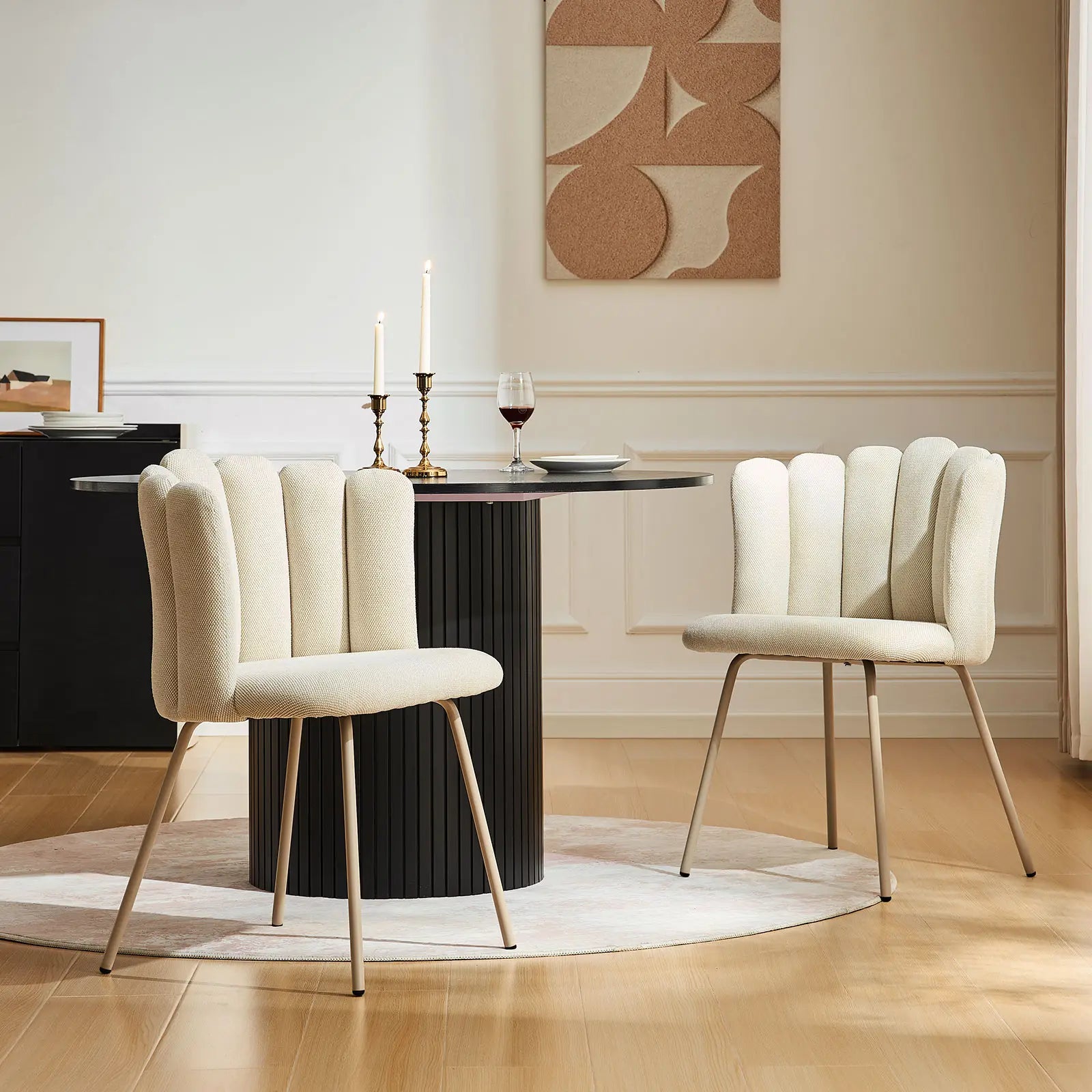 Fleur Cream Fabric Side Chair-3