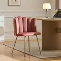 Fleur Pink Velvet Side Chair-0