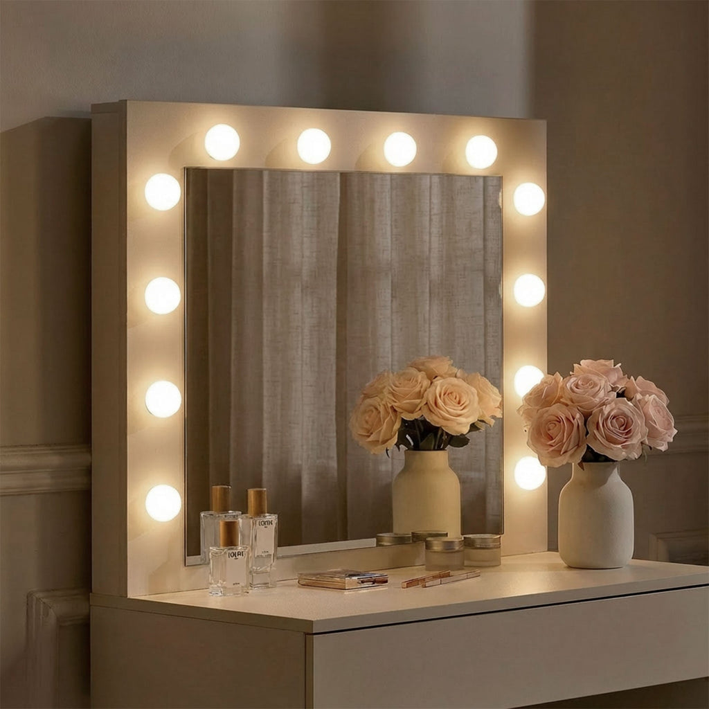 Hollywood 1-Drawer Dressing Table Set-1