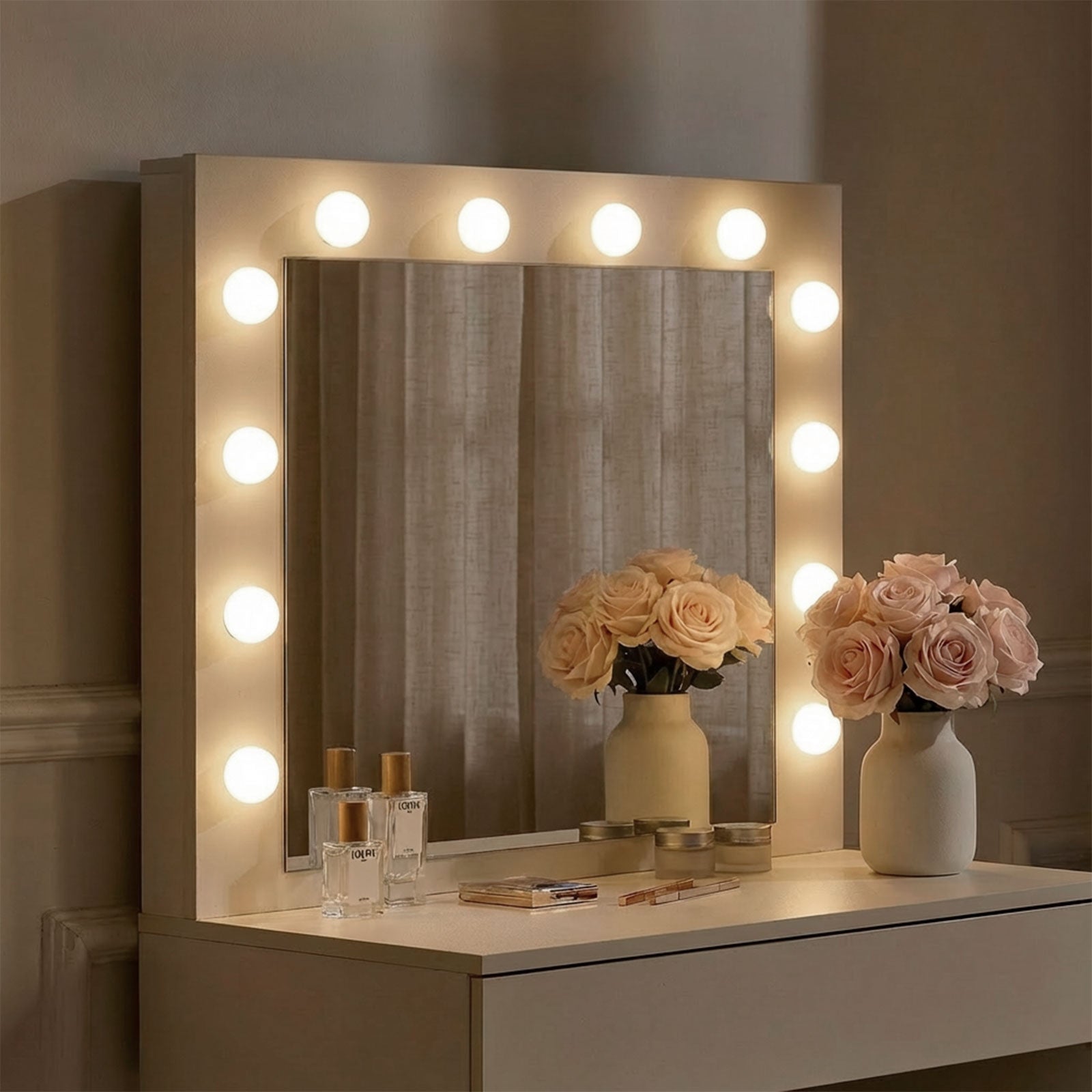 Hollywood 1-Drawer Dressing Table Set-1