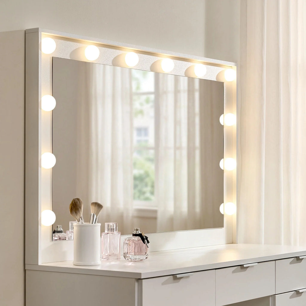 Hollywood 4-Drawer Dressing Table Set-4