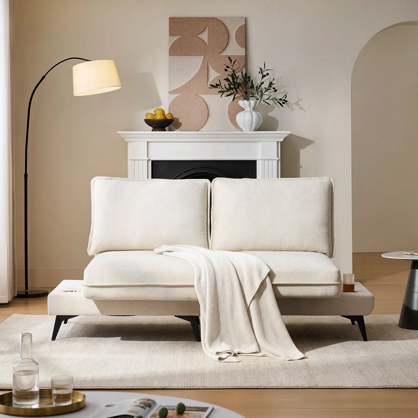 Hudson Cream Modular Sofa-6