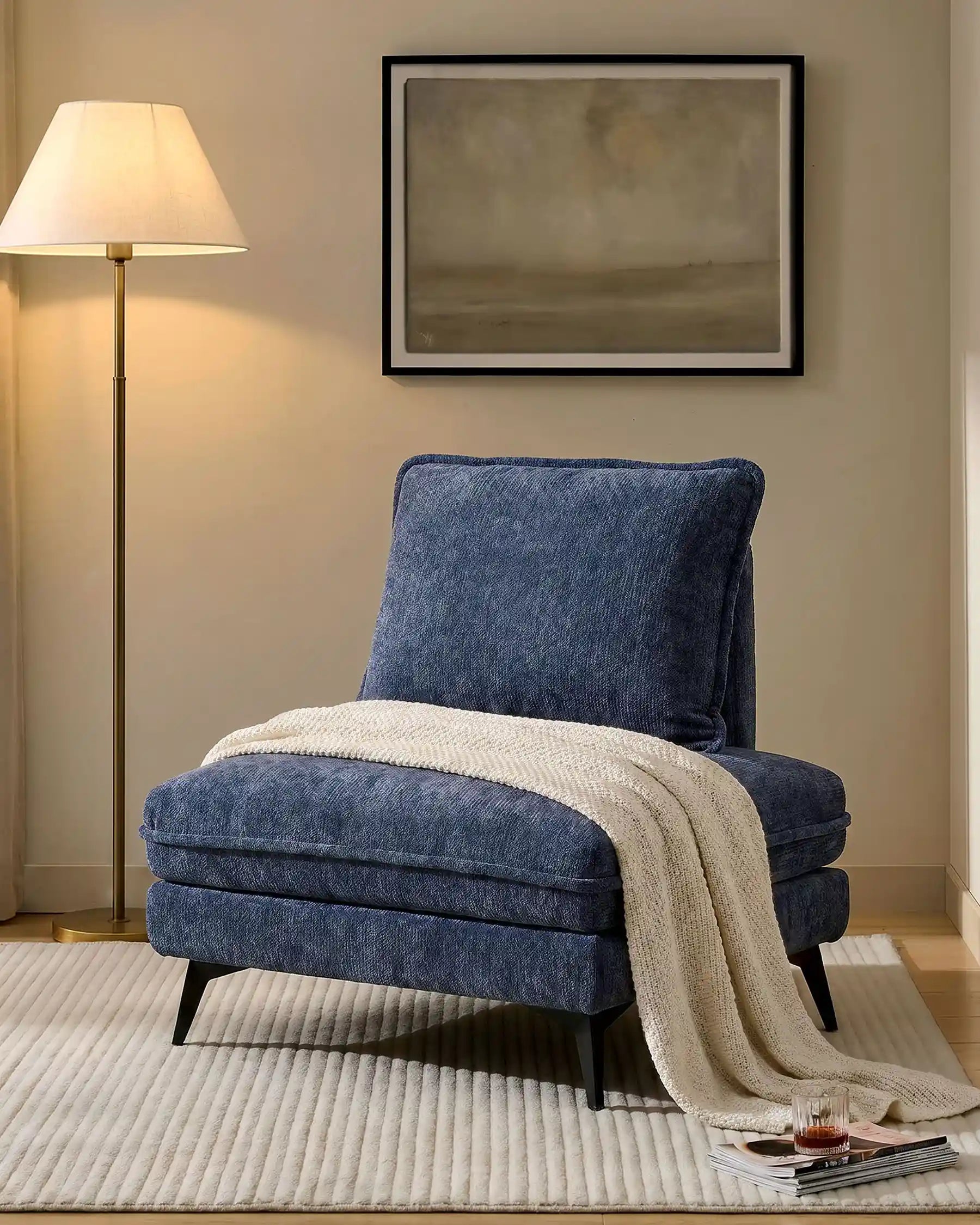 Hudson Navy Blue Modular Sofa-5