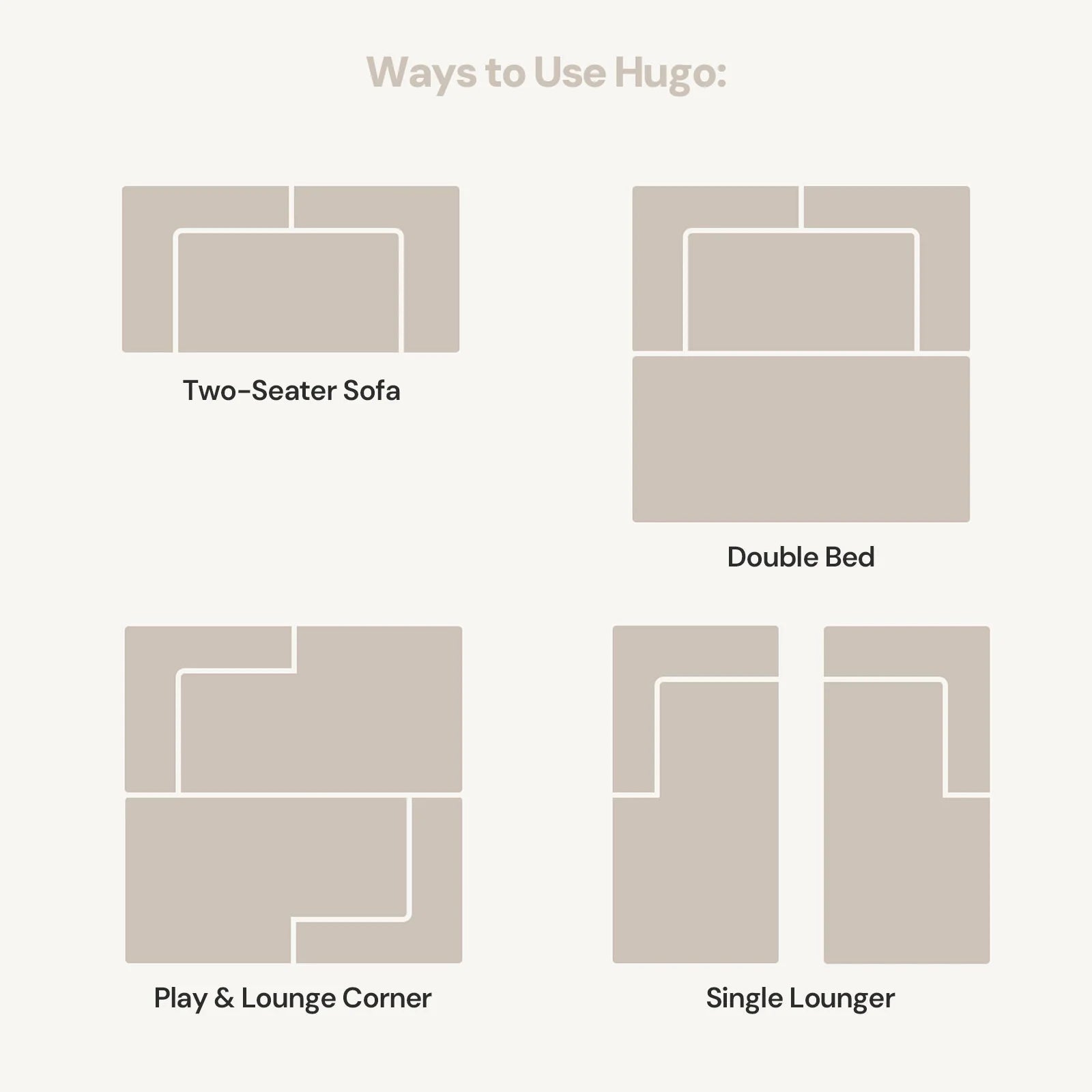 Hugo Khaki Convertible Sofa Bed-2