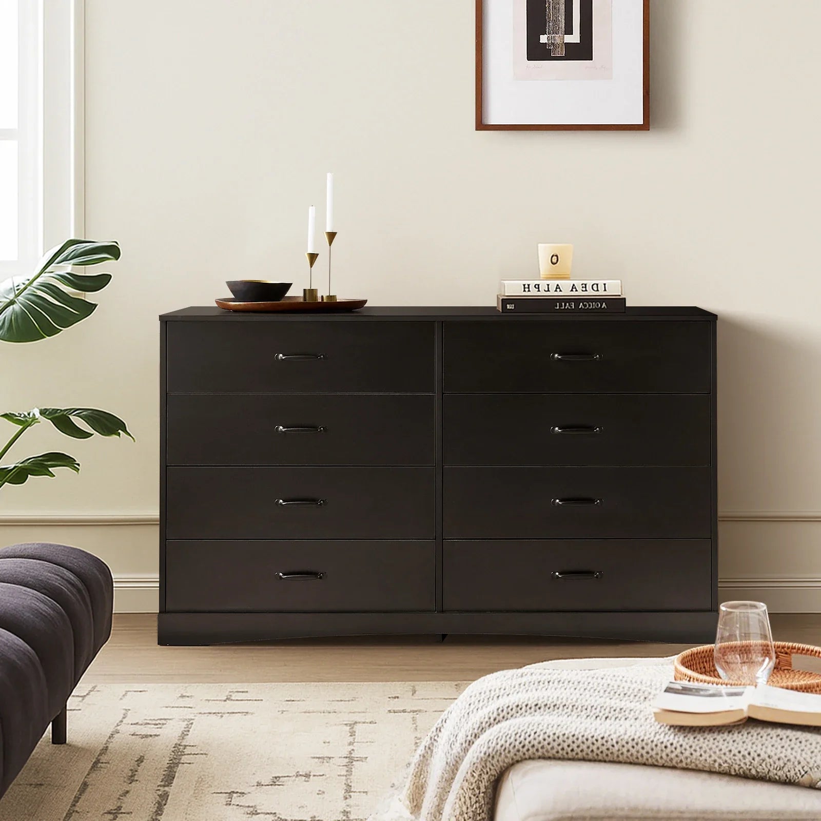 Kamai Black Chest of Drawers-1