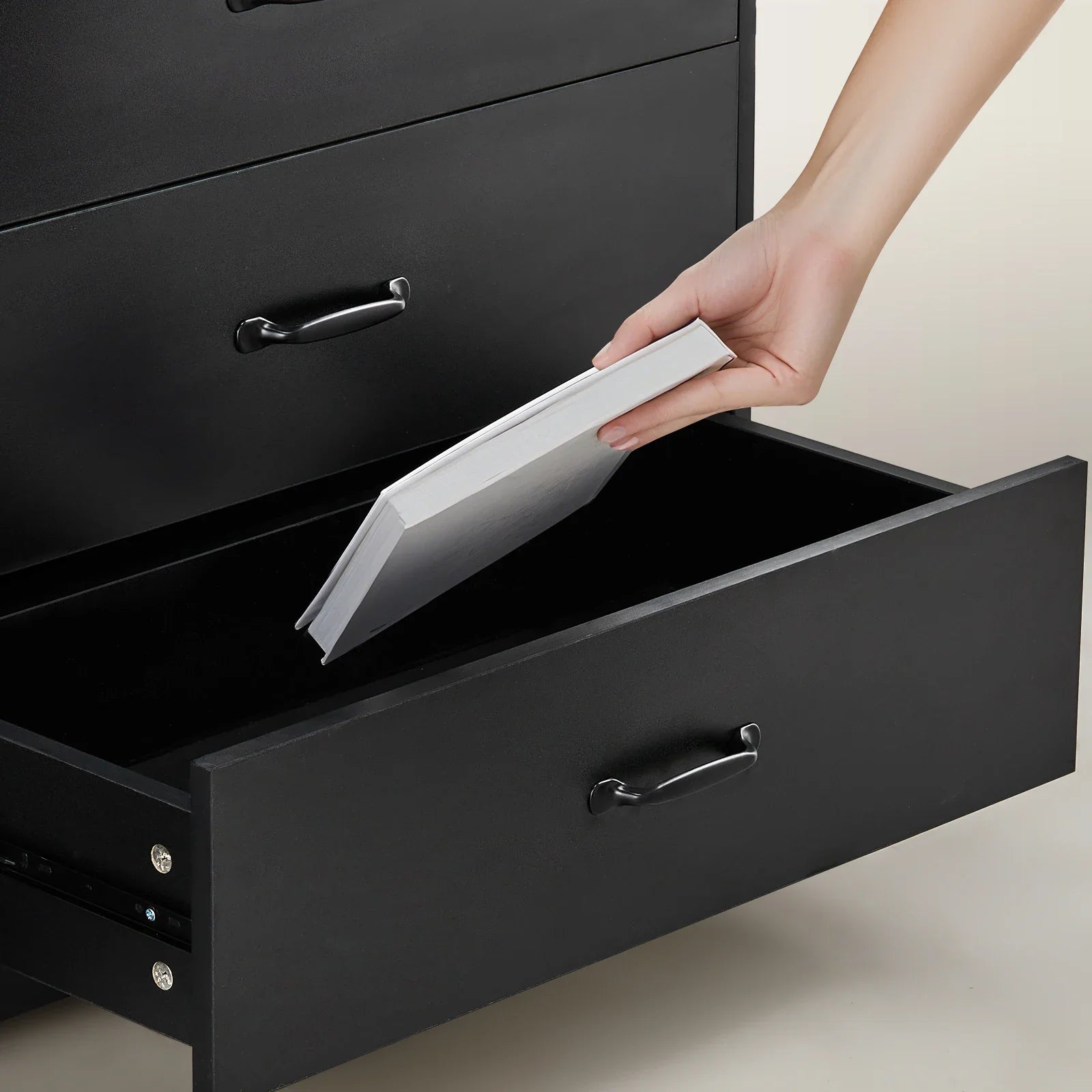 Kamai Black Chest of Drawers-4
