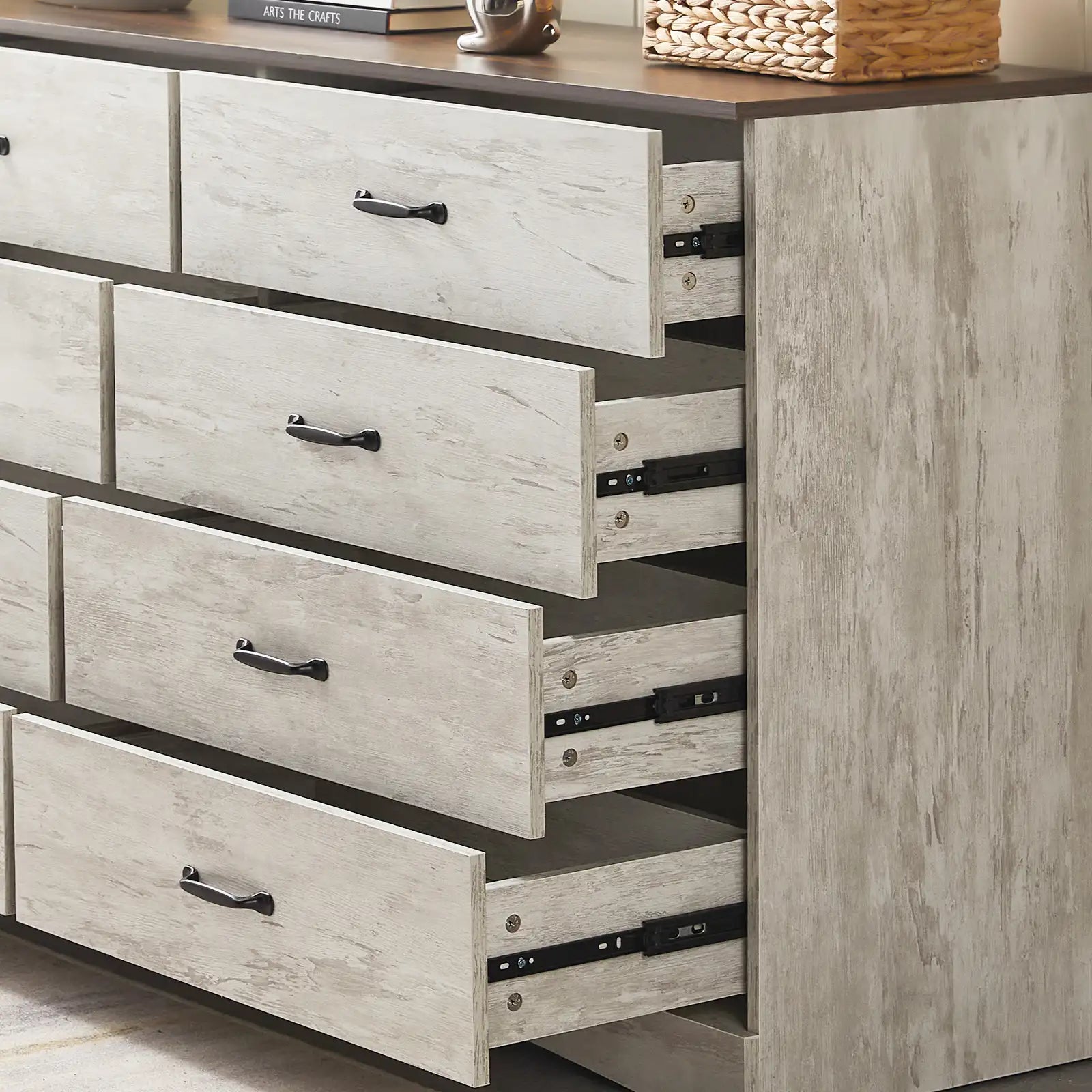 Kamai Whitewashed Chest of Drawers-3