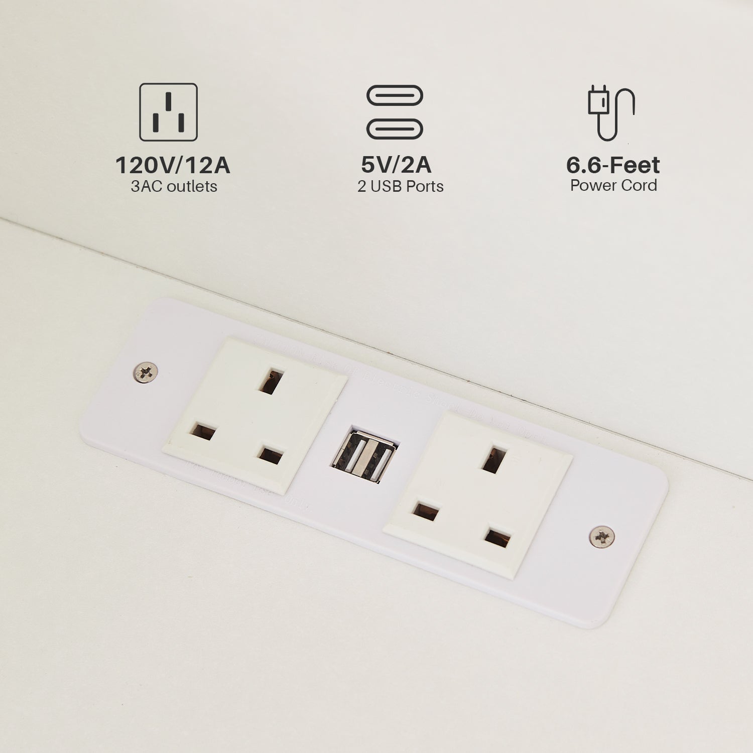 Kody LED Light Bedside Table [Charging Station][Nightstand]-2