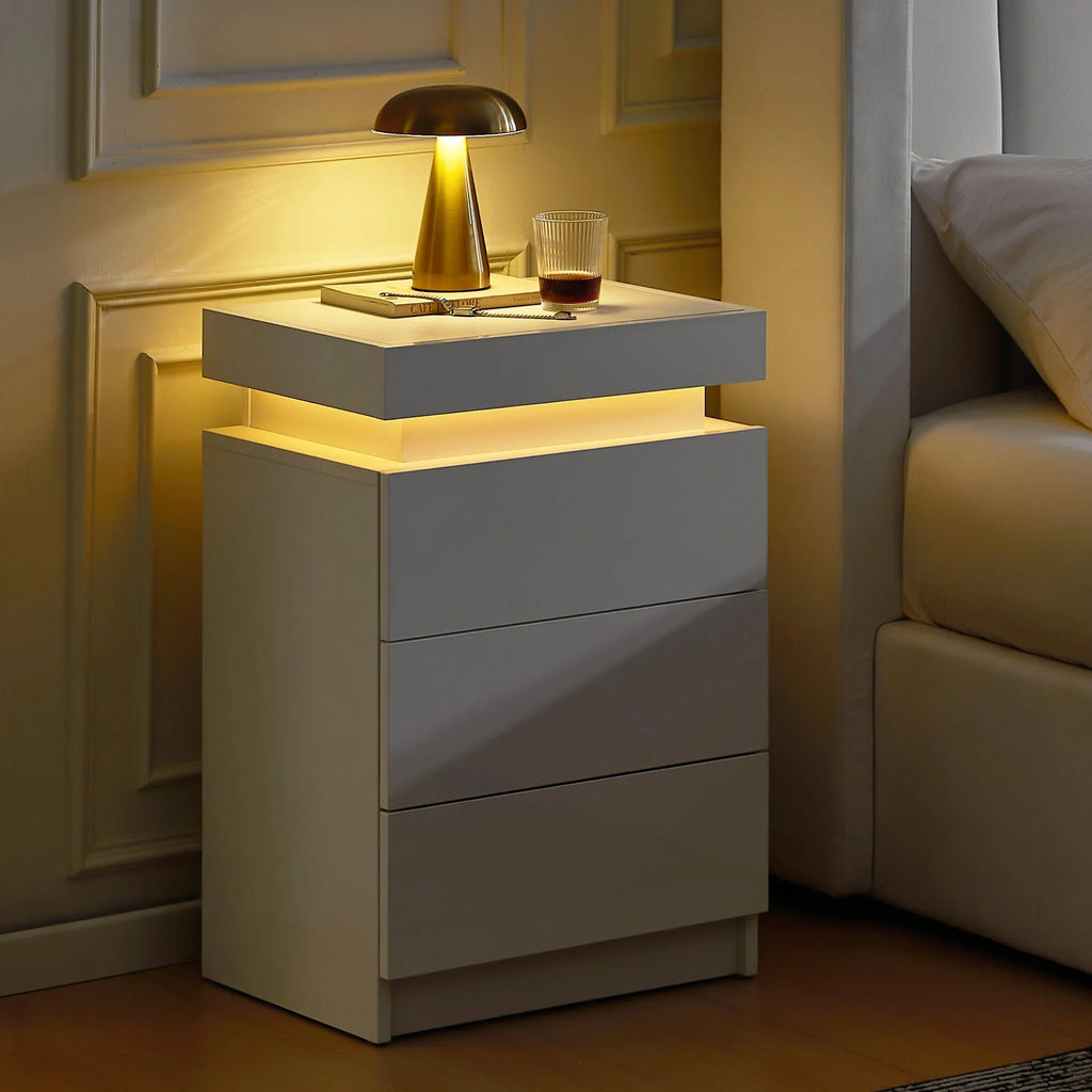 Kumar Bedside Table [Voice Controllable LED Lights]-0