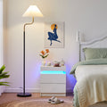 Kumar LED Light Bedside Table [2 Drawers][Nightstand]-0