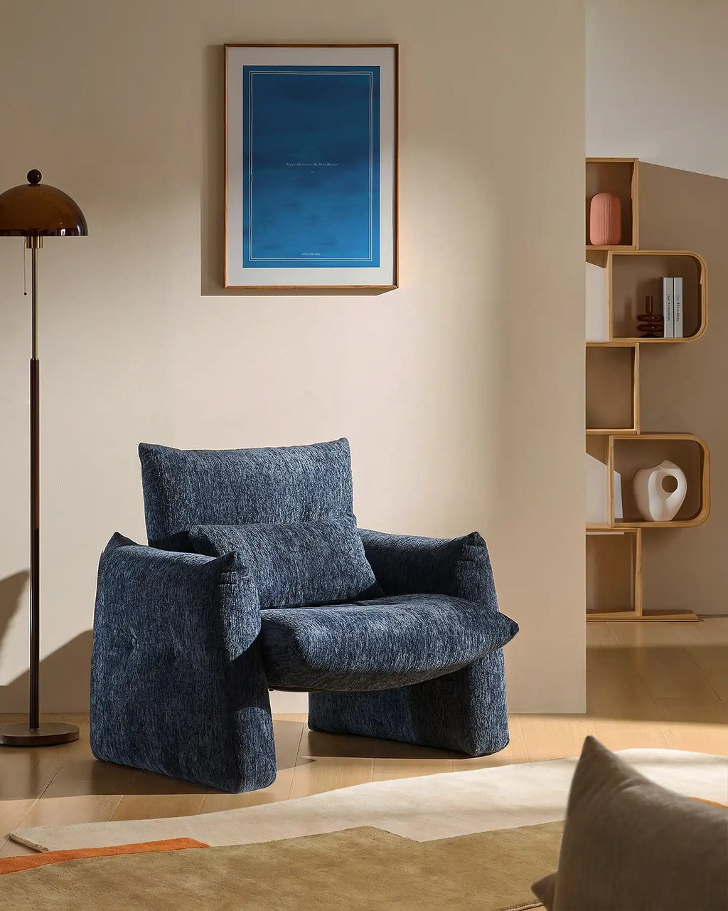 Kumo Navy Blue Accent Chair [Pre-Order]-0