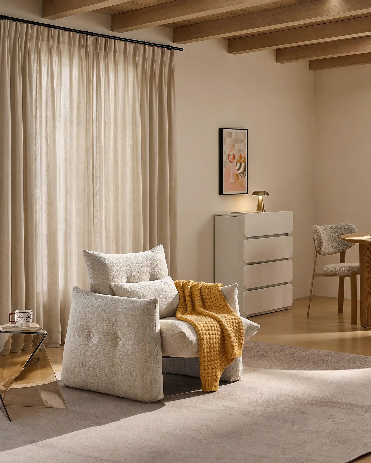 Kumo Cream Accent Chair [Pre-Order]-2