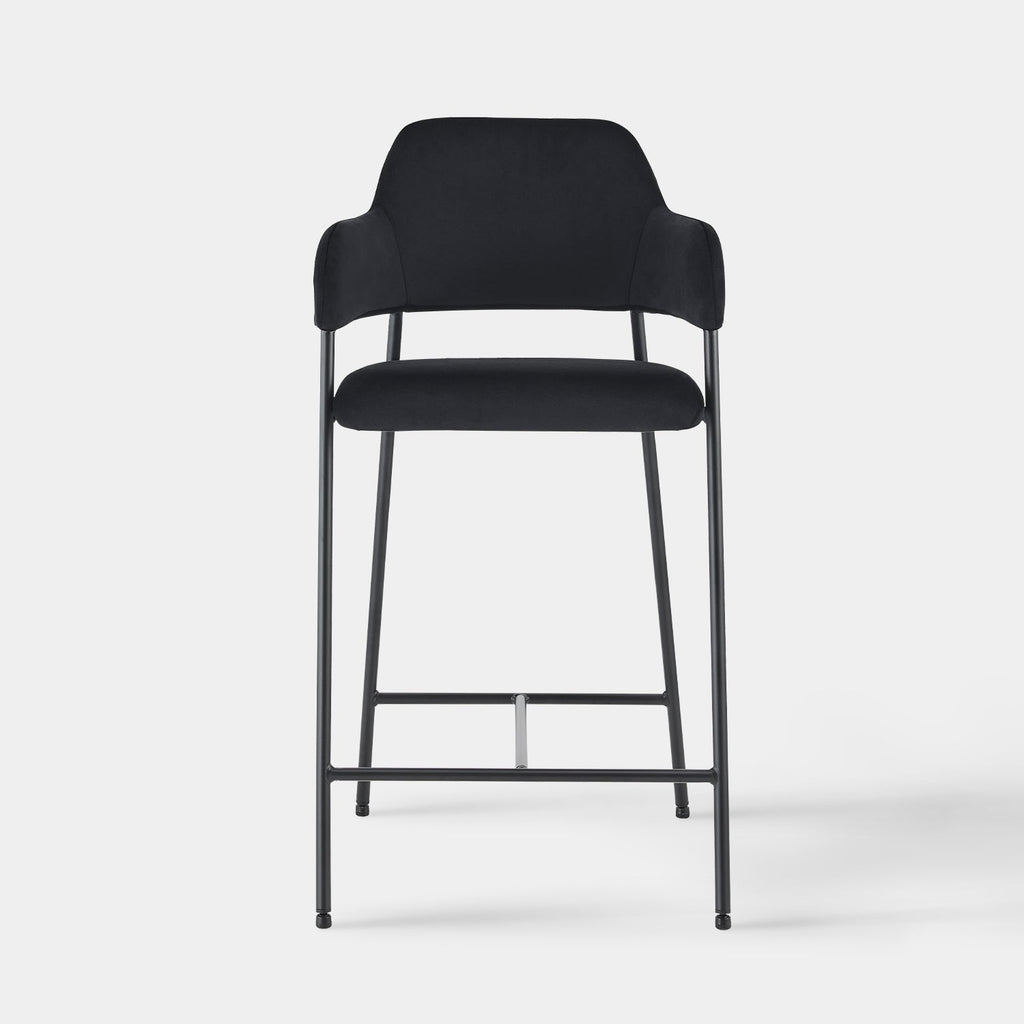 Lukka Velvet Bar Stool [65cm][Set of 2]-3