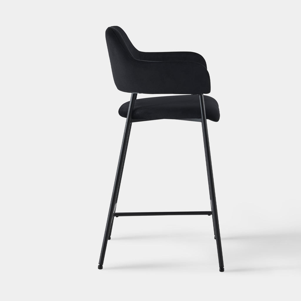 Lukka Velvet Bar Stool [65cm][Set of 2]-4