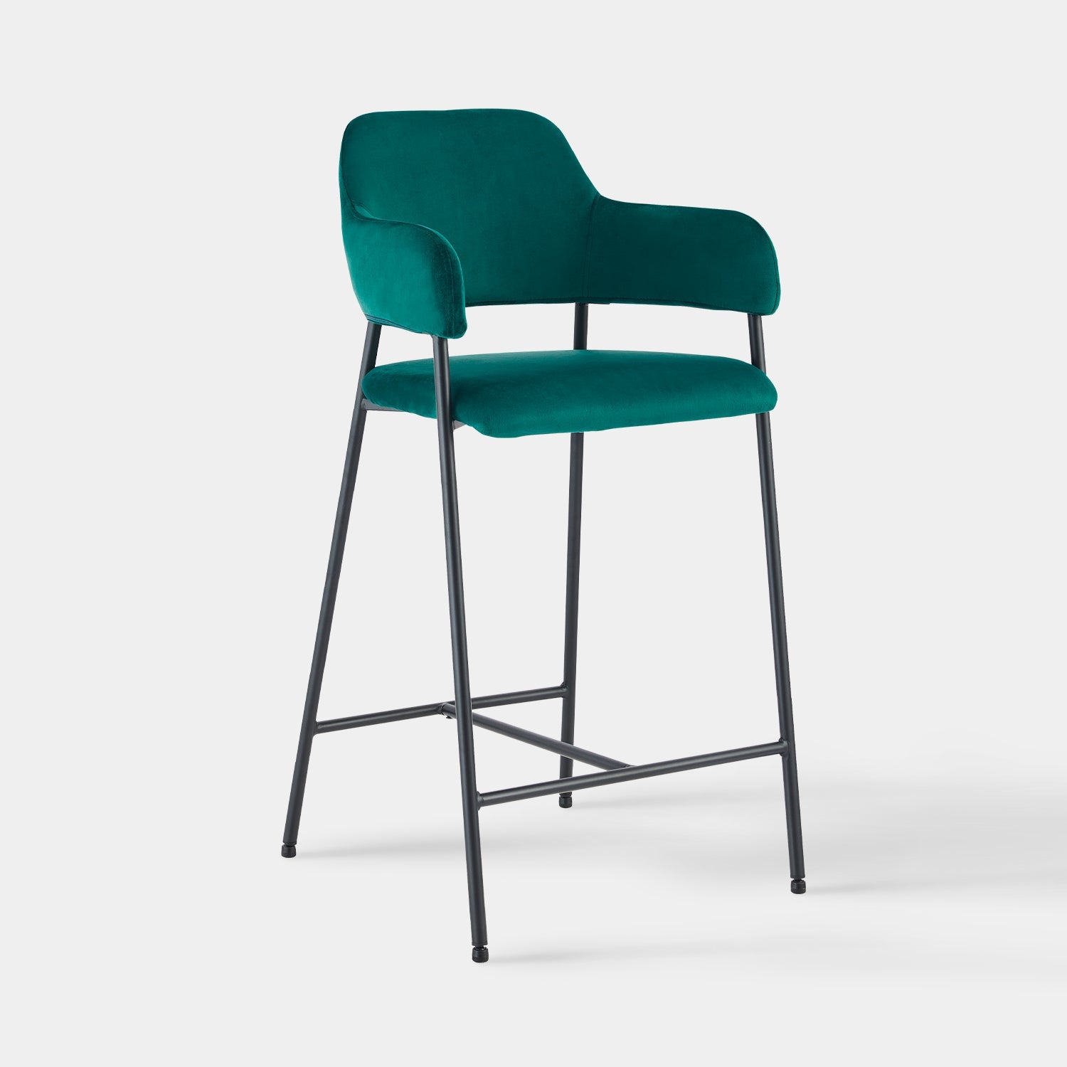 Lukka Velvet Bar Stool [65cm][Set of 2]-5