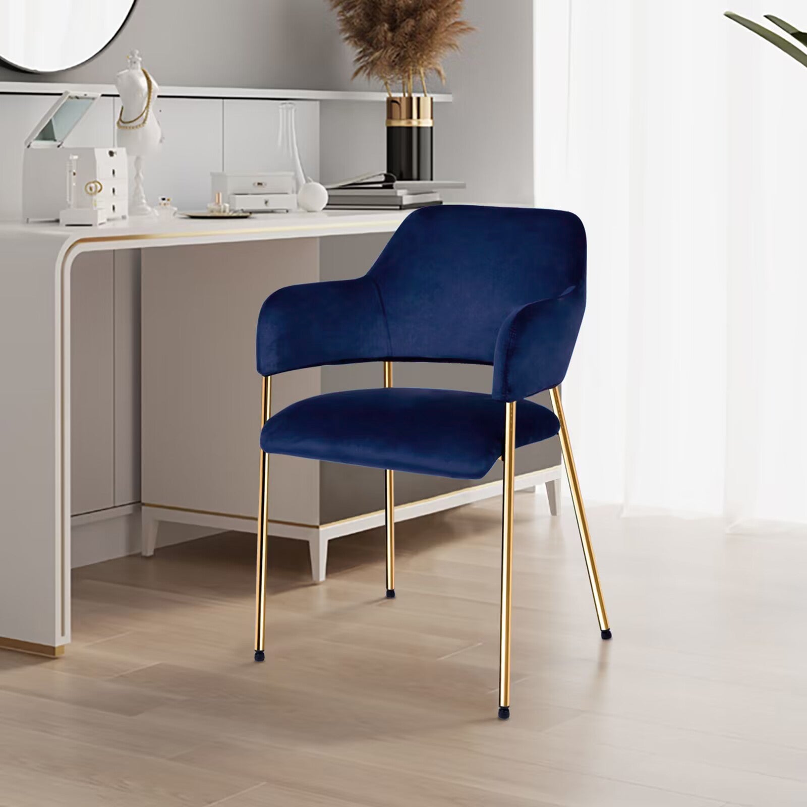 Lukka Velvet Dining Chairs [Set of 2]-7