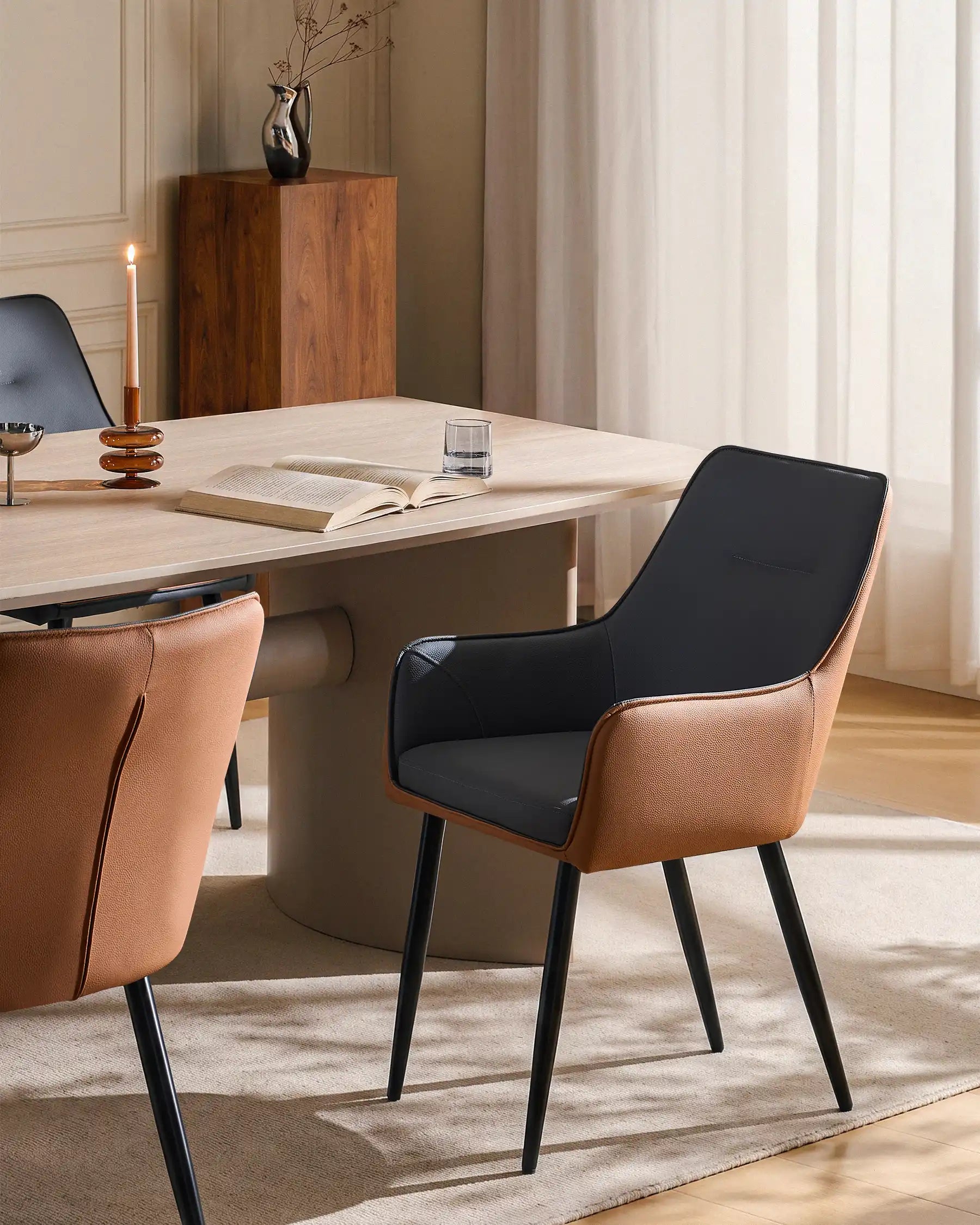 Maxine Faux Leather Dining Chair-5