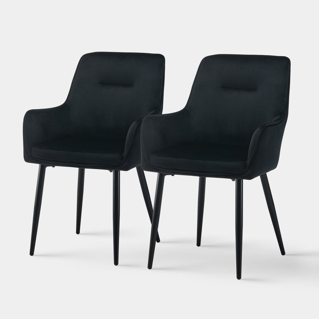 Maxine Velvet Dining Chairs [Set of 2]-3