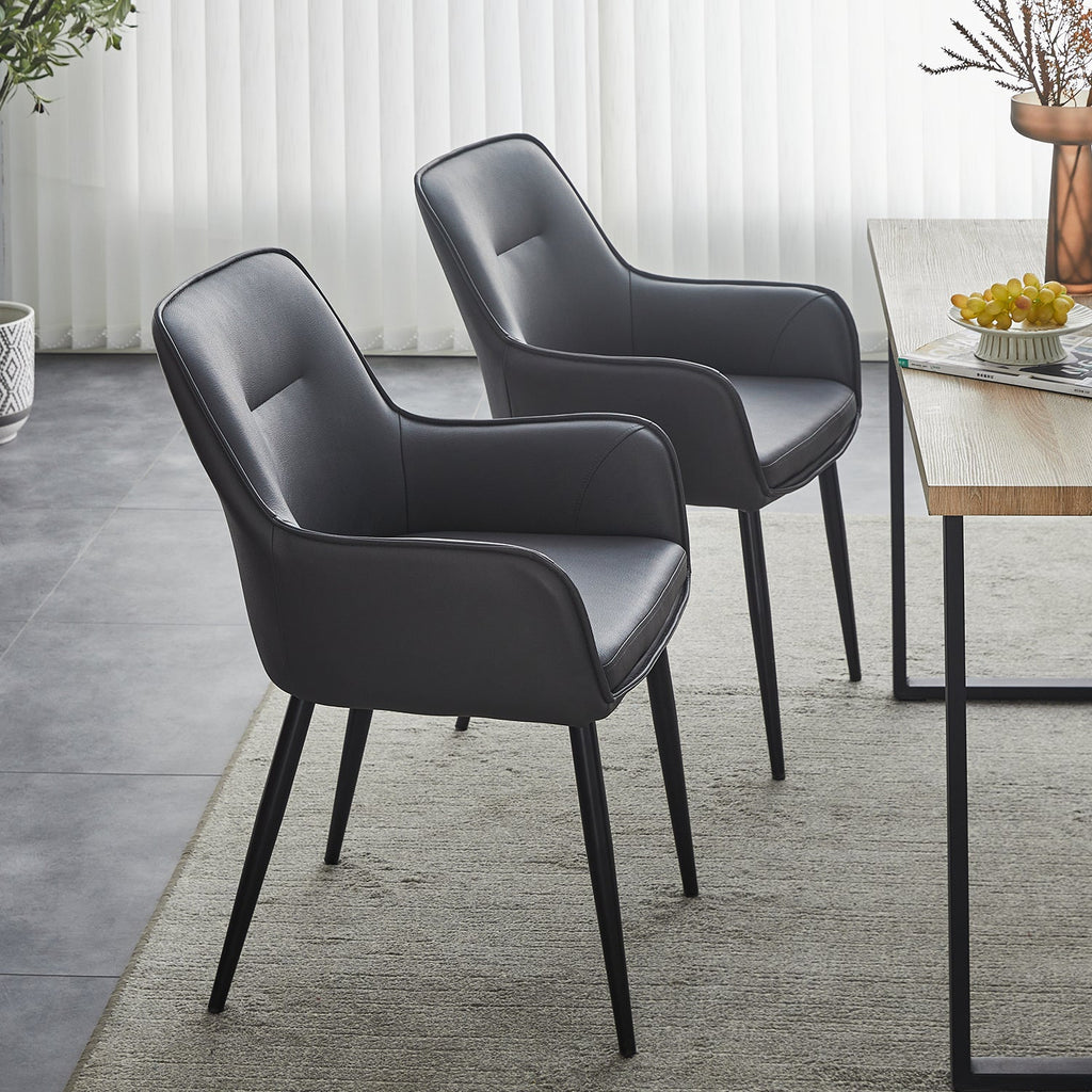 Maxine Faux Leather Dining Chairs [New Colours]-2