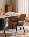 Maxine Faux Leather Dining Chair-0