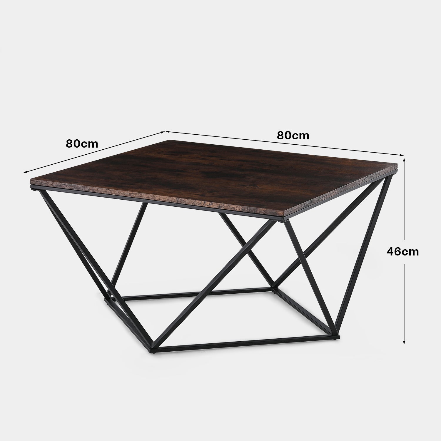 Mayme Industrial Coffee Table [Oak Pattern] [MDF]-4