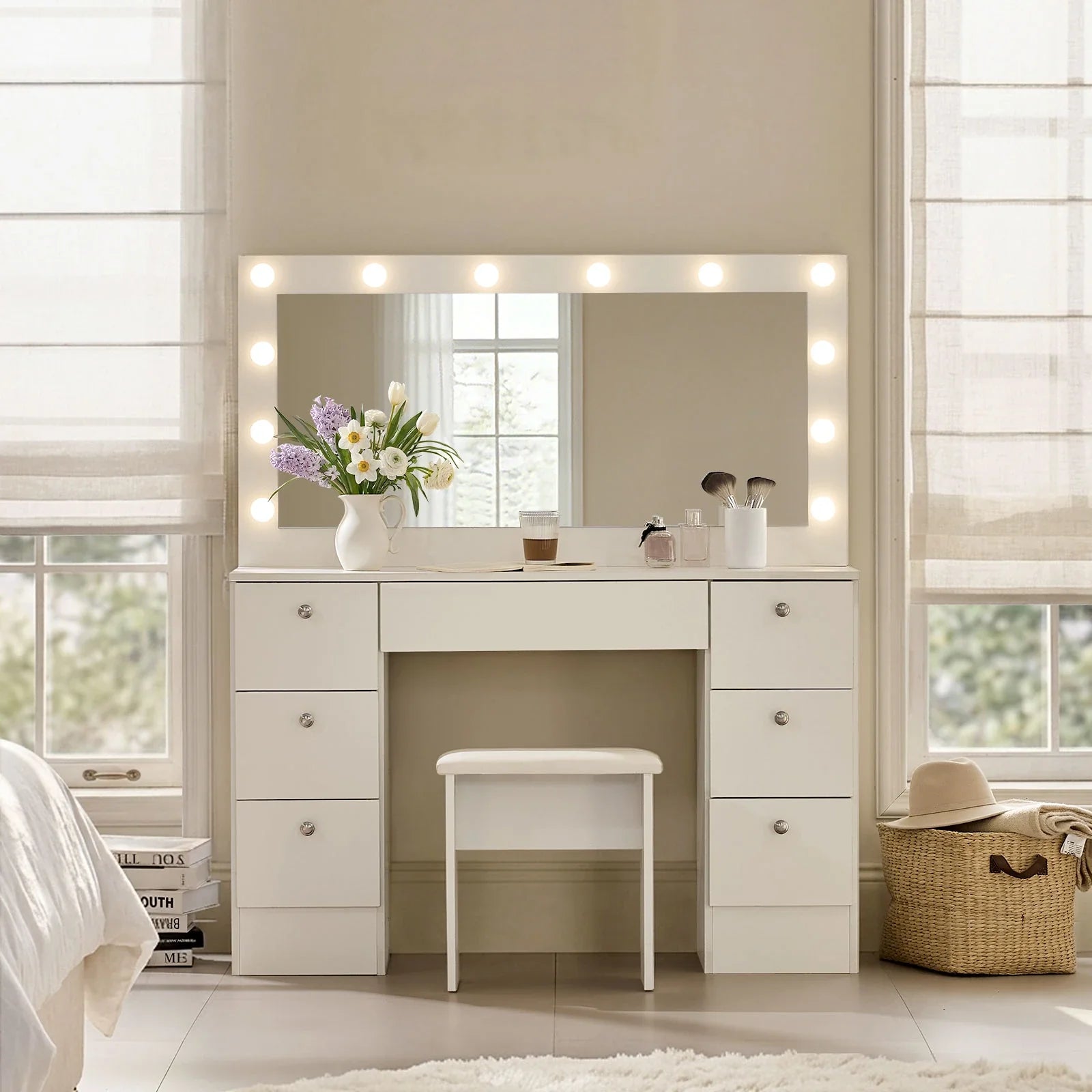 Modena Hollywood Dressing Table Set-2