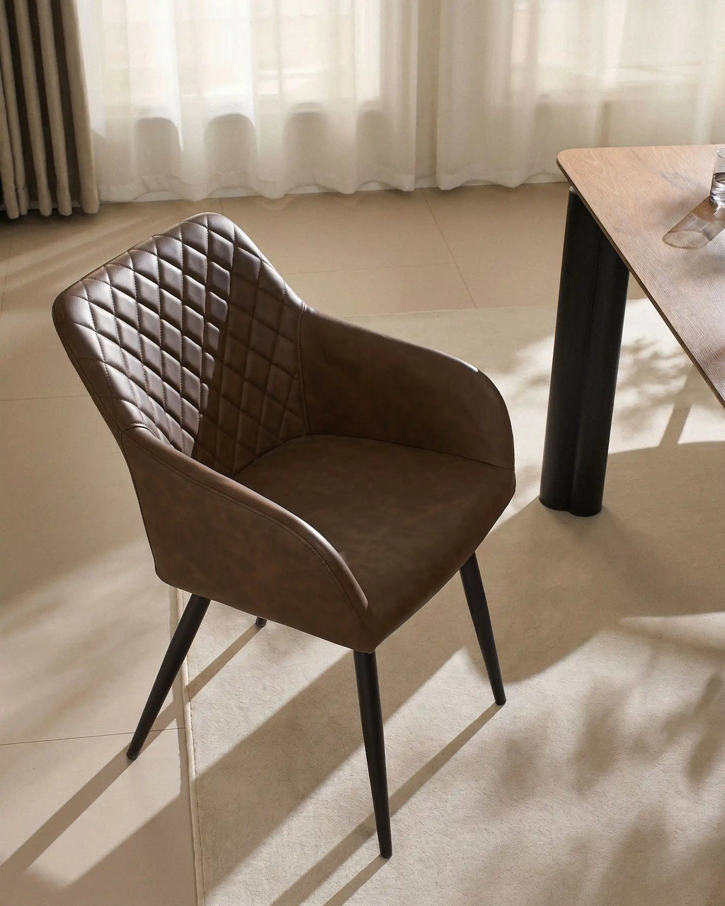 Moree Faux Leather Dining Chairs [Set of 4]-1