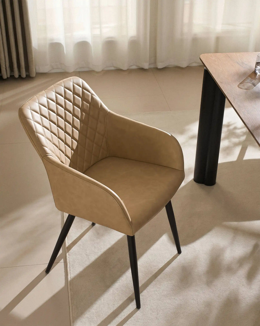 Moree Faux Leather Dining Chairs [Set of 6]-1