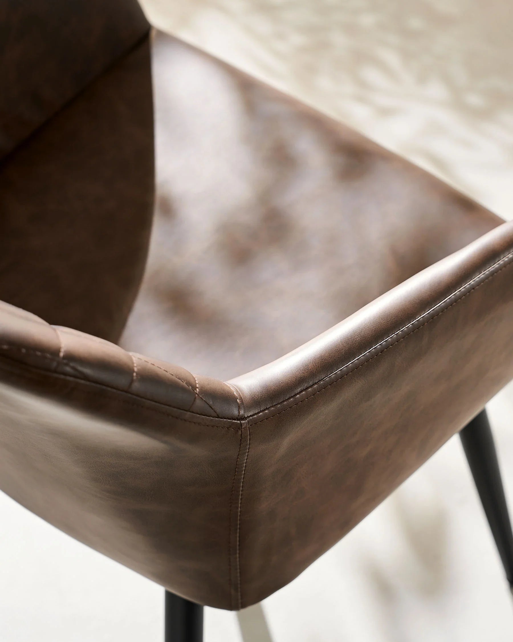 Moree Faux Leather Dining Chairs [Set of 4]-2