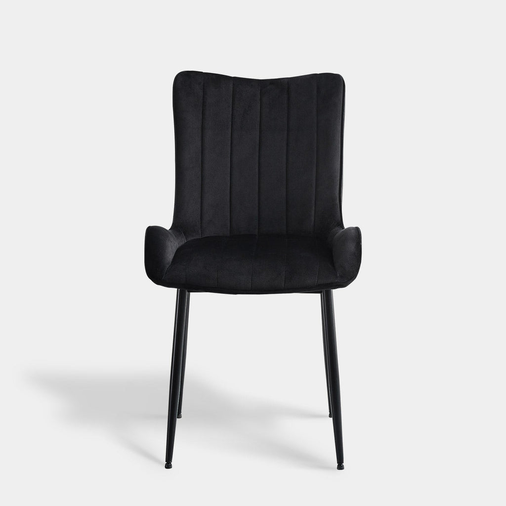 Myra Velvet Dining Chairs [Set of 2]-4