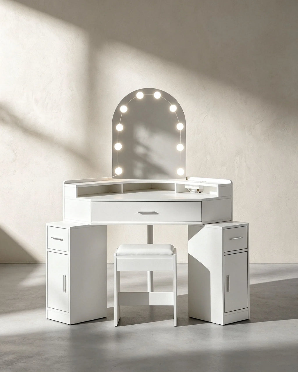 Rova Corner Dressing Table Set-2