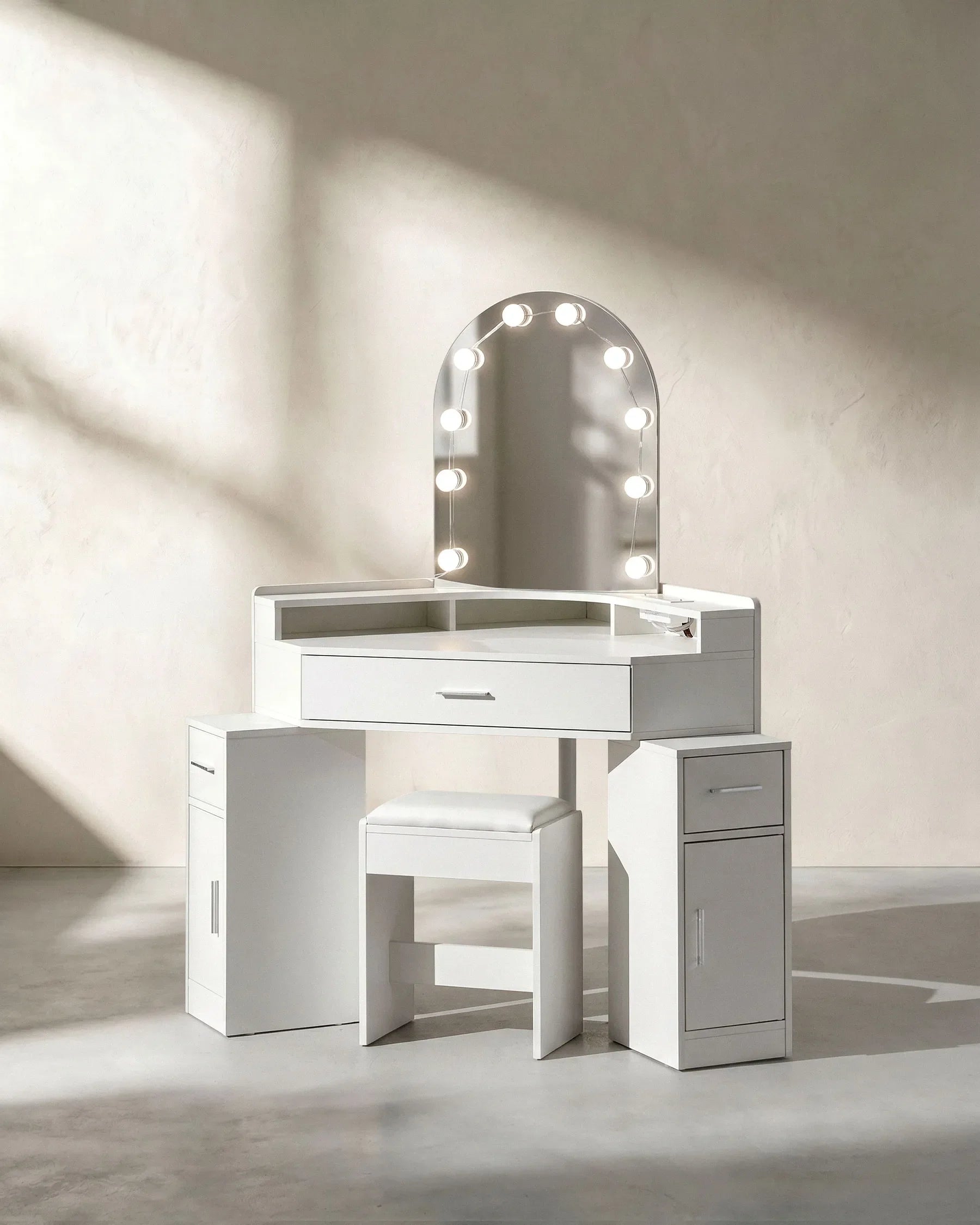 Rova Corner Dressing Table Set-3