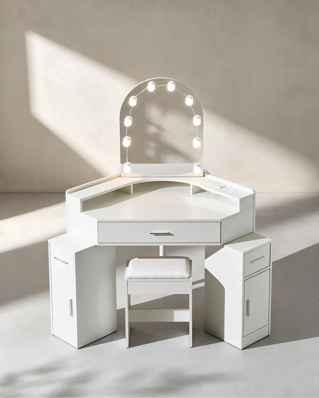 Rova Corner Dressing Table Set-4