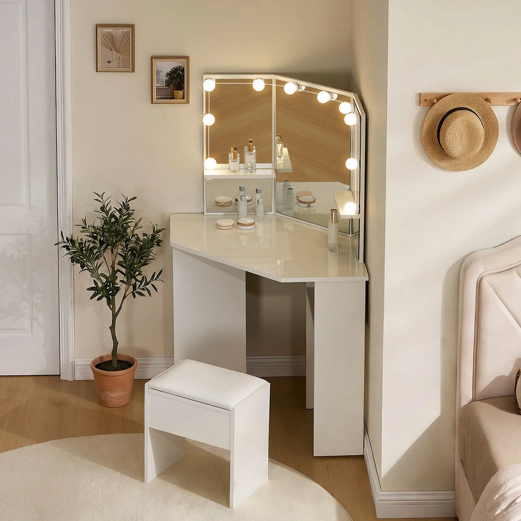 Roze Corner Dressing Table Set-4