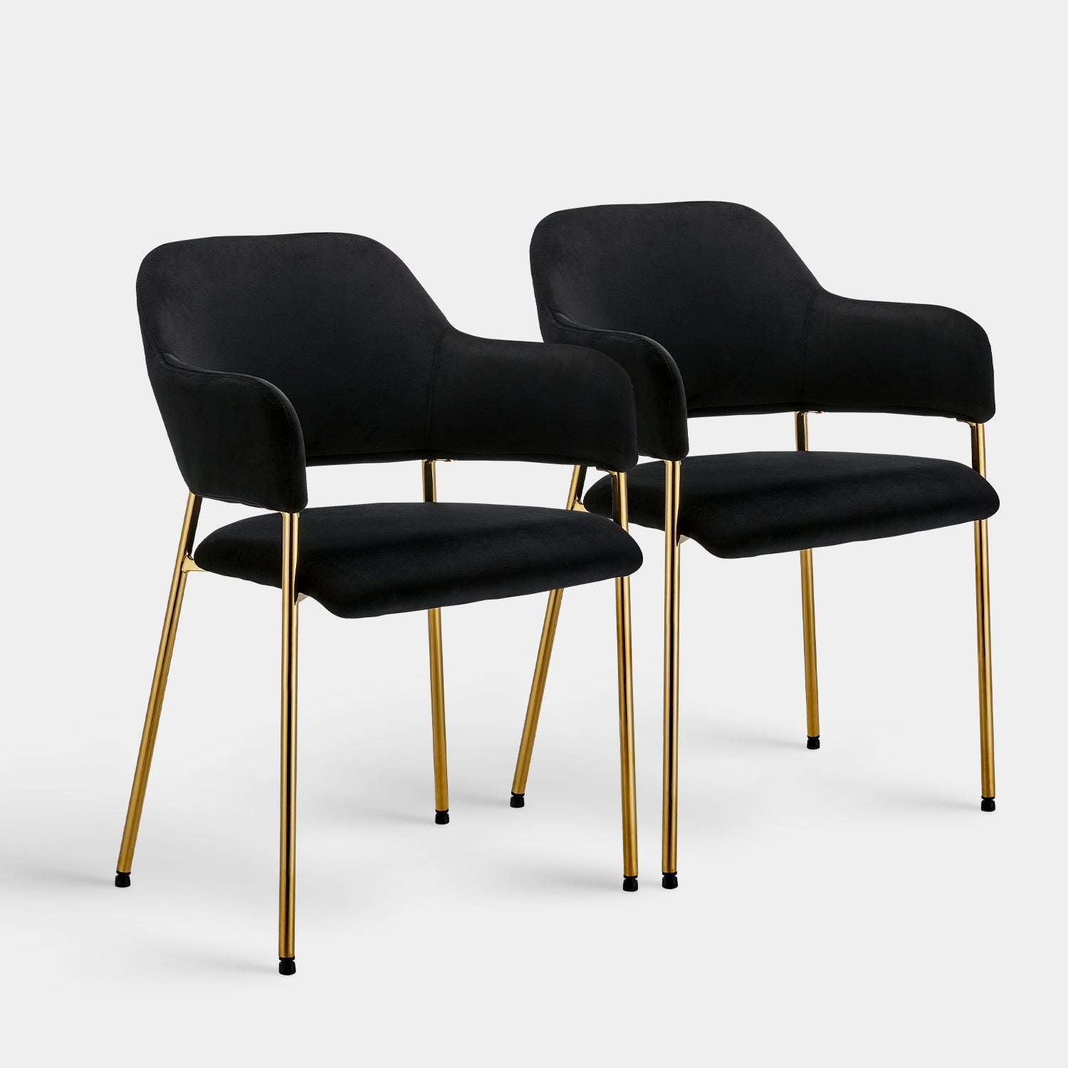 Lukka Velvet Dining Chairs [Set of 2]-4