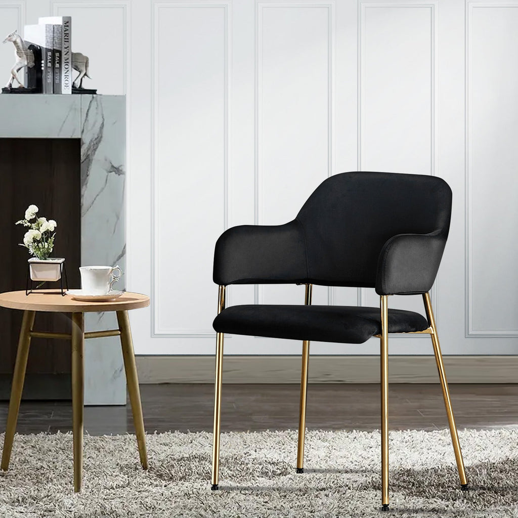 Lukka Velvet Dining Chairs [Set of 2]-0
