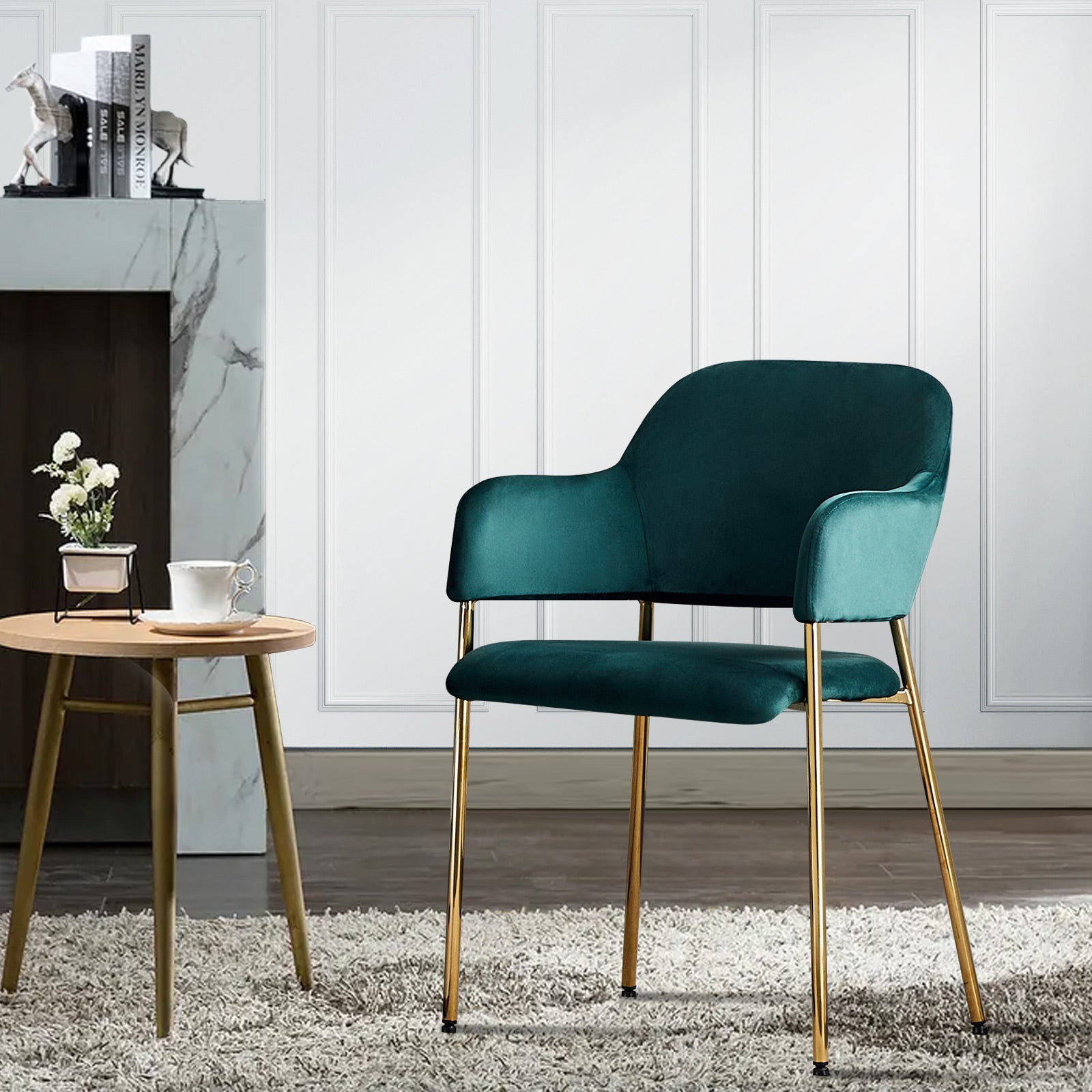 Lukka Velvet Dining Chairs [Set of 2]-6