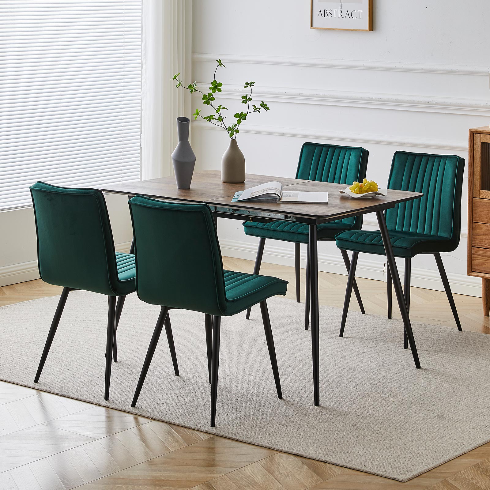 Havva Velvet Dining Chairs-5