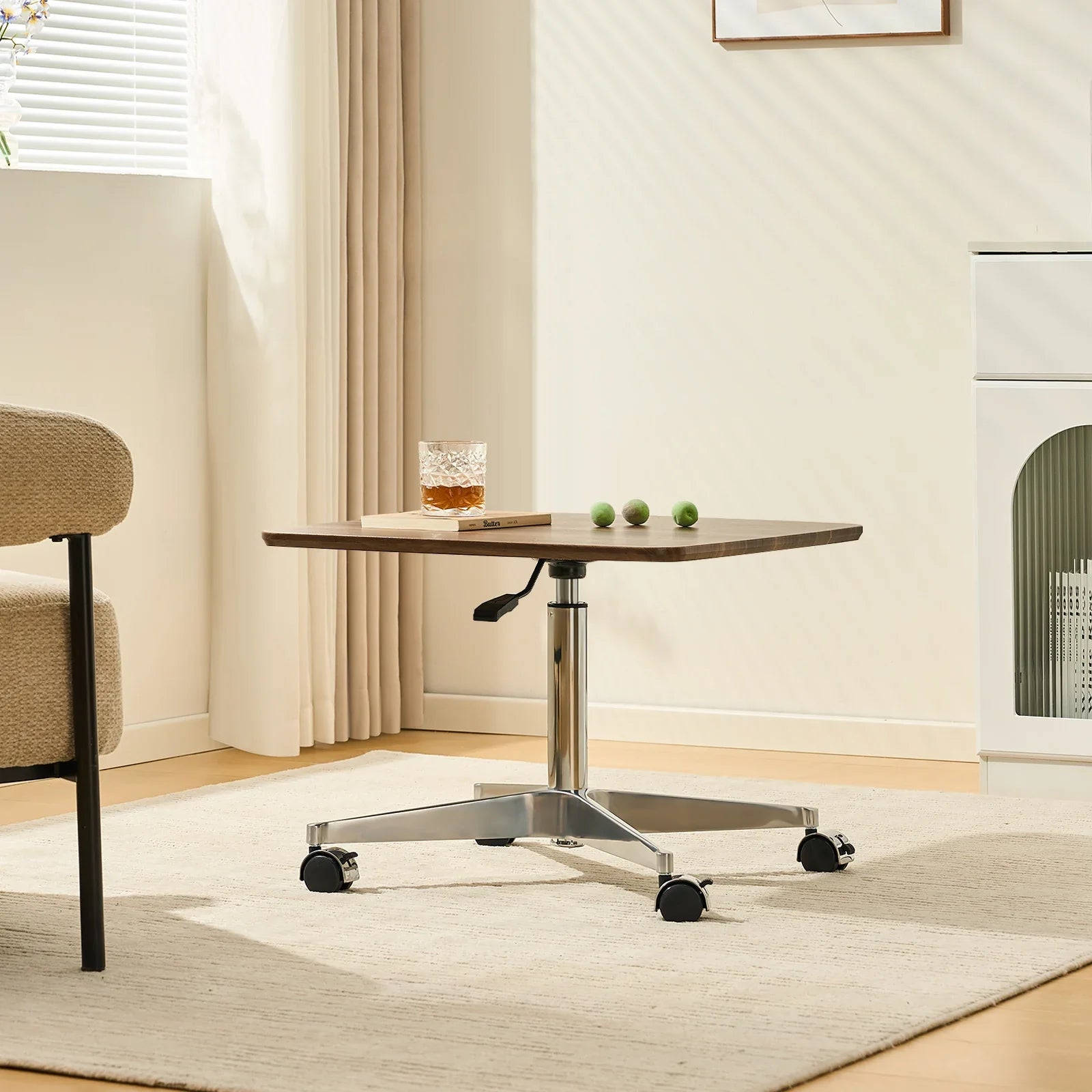 Vesna Square Side Table on Castors-2