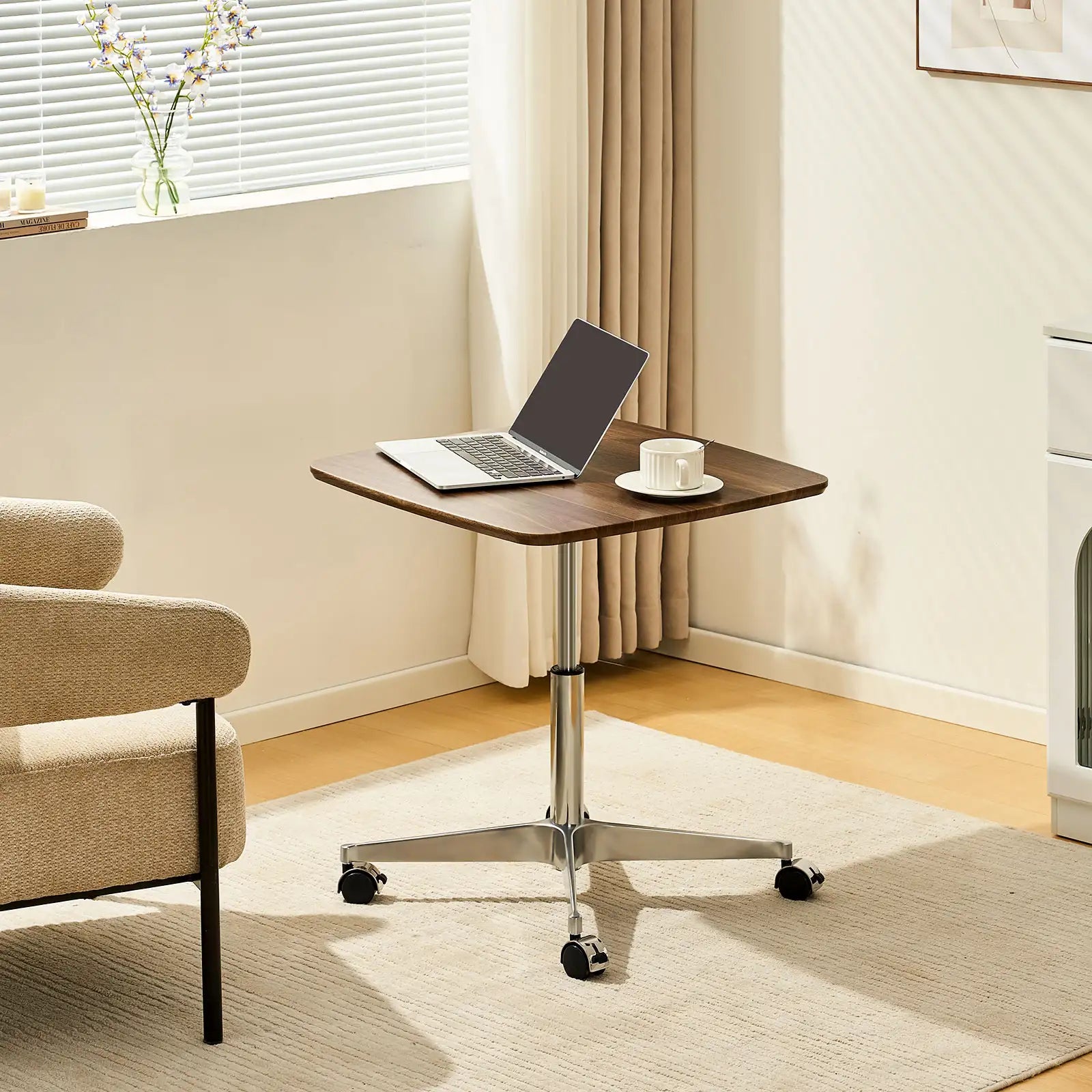 Vesna Square Side Table on Castors-3