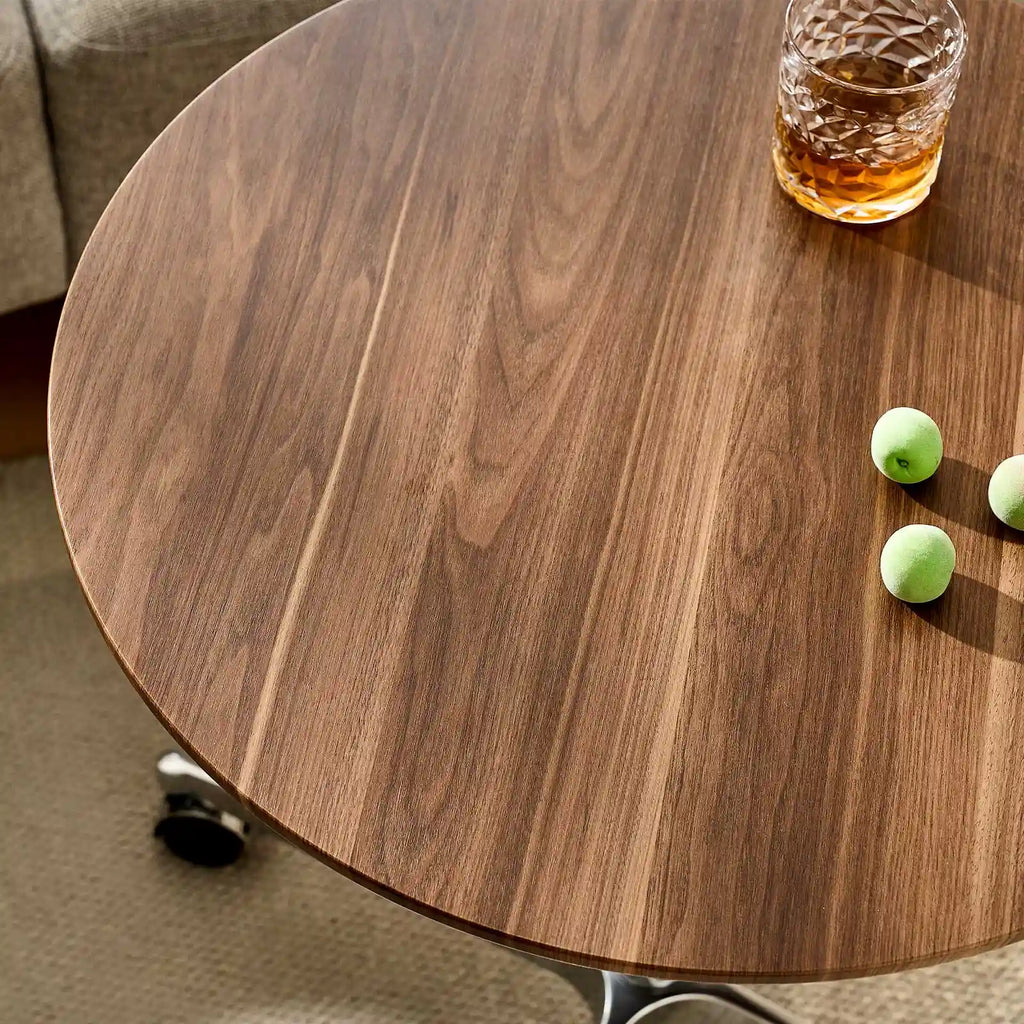 Vesna Round Side Table on Castors-1