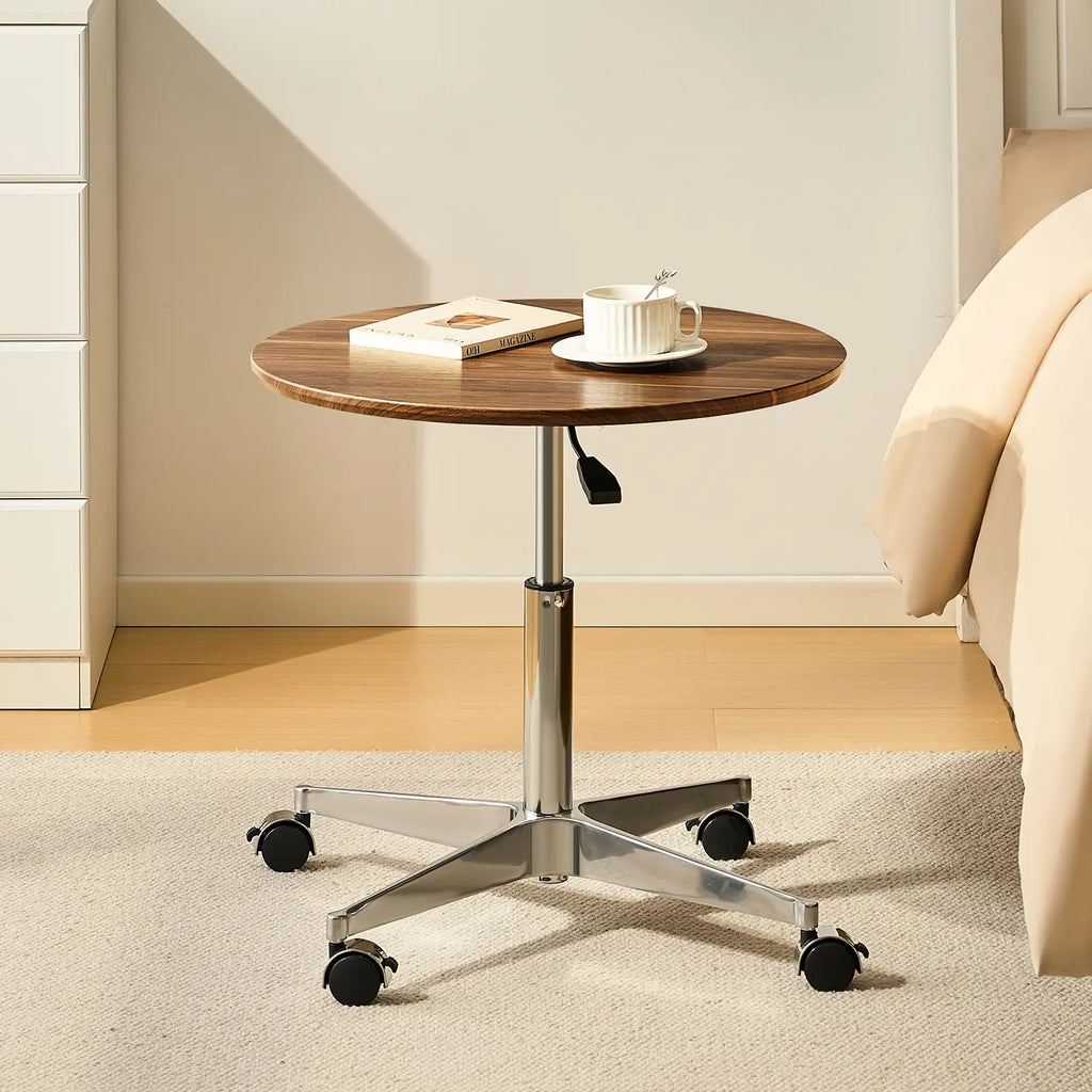 Vesna Round Side Table on Castors-0