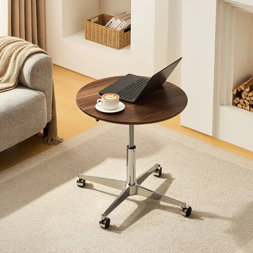 Vesna Round Side Table on Castors-4