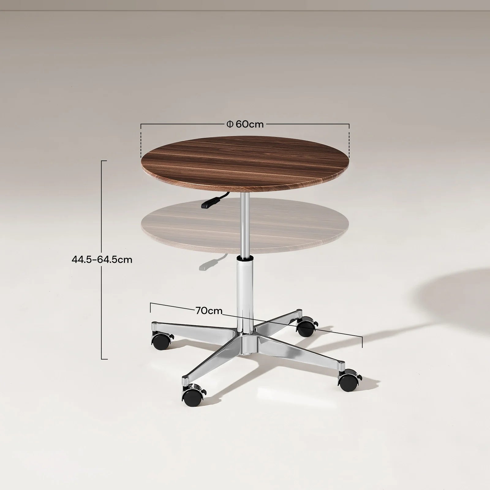 Vesna Round Side Table on Castors-2