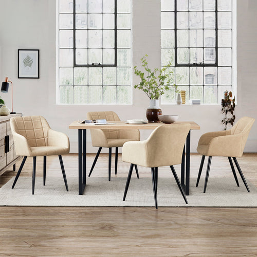 Bloor Faux Leather Dining Chairs [Set of 2]-1