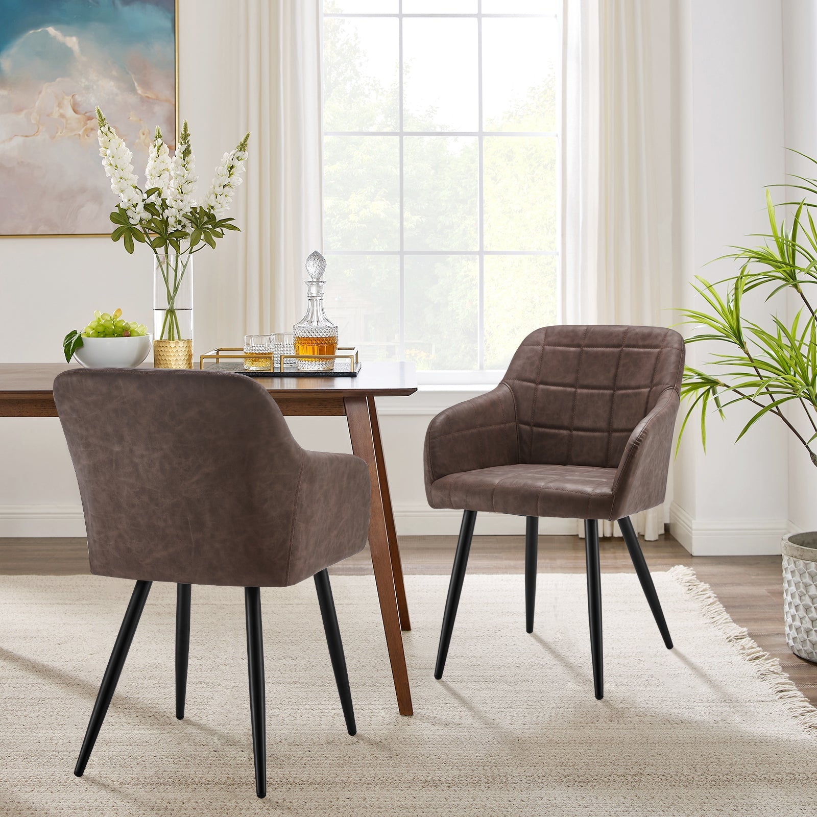 Bloor Faux Leather Dining Chairs [Set of 2]-6
